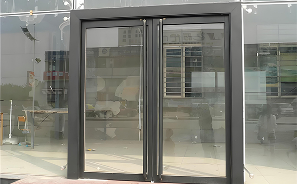 利通玻璃地弹门